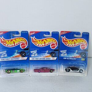 Hot Wheels Gm Ultralite 59 Chevy Impala Road Rocket Lot Of 3 NEW